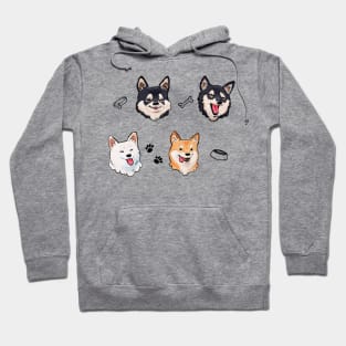 Shiba Inu Friend Faces Hoodie